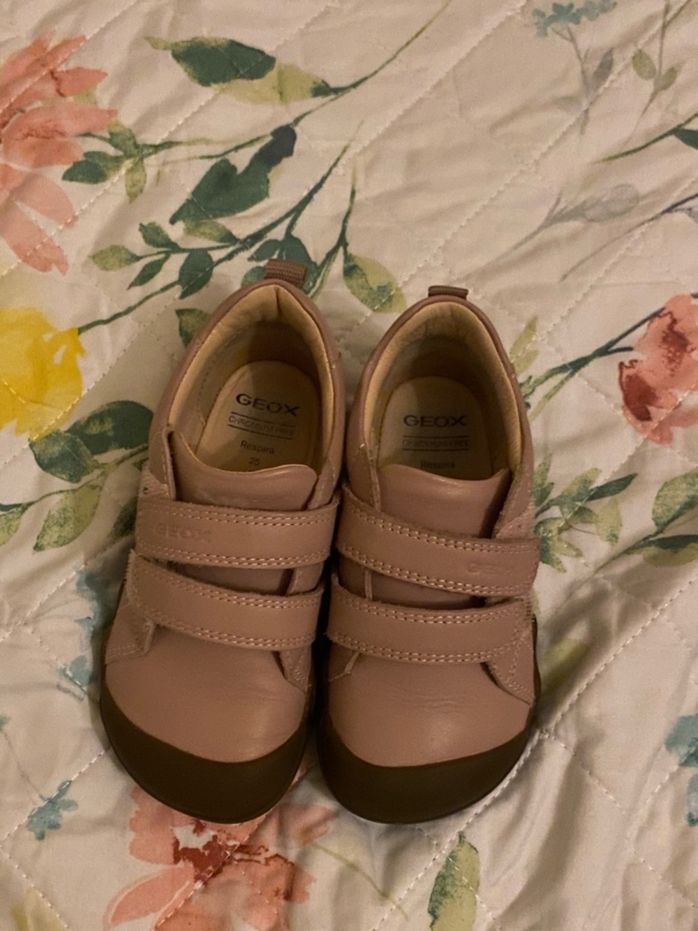 Geox  old rose .These shoes were ordered split sized. Left is *24,Right 25*